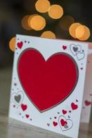 cartão com corações vermelhos para dia dos namorados