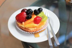 torta de frutas foto