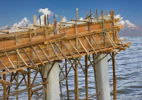 construção de vigas de ponte. foto