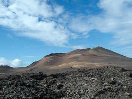 ilha do vulcão lanzarote na espanha foto