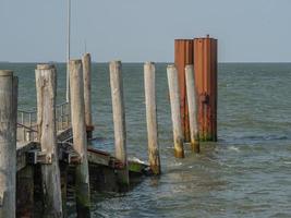 hallig hooge no mar do norte alemão foto