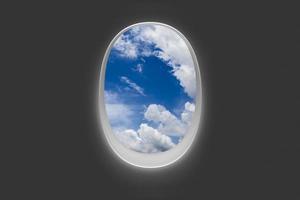 janelas de avião foto
