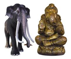 estátua de elefante Ganesh. foto