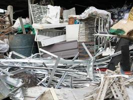 grupo de lixo reciclável foto