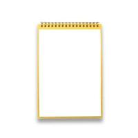 caderno em branco foto