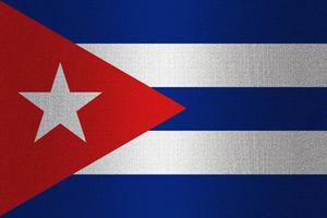 bandeira de cuba em pedra foto