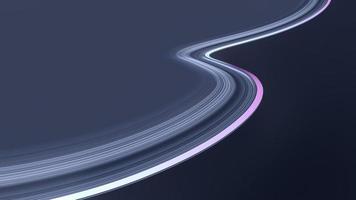 velocidade movimento noite fundo escuro cores neon ilustração 3d mínima foto