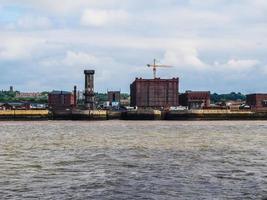 vista hdr de birkenhead em liverpool foto