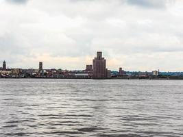 vista hdr de birkenhead em liverpool foto