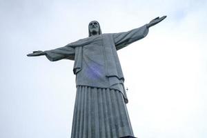 rio de janeiro rio de janeiro brasil por volta de outubro de 2019 vista de cristo redentor, cristo redentor sobre a cidade do rio de janeiro, brasil foto