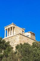 acrópole de atenas ruínas partenon grécias capital atenas na grécia. foto