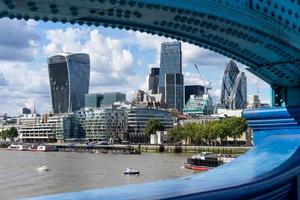 londres, reino unido, 2014. vista da arquitetura moderna na cidade de londres foto