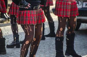 grupo de dança de mulheres com meia-calça foto