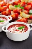sopa de tomate foto
