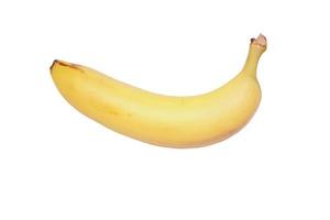 banana isolada no branco foto