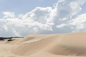 bela imagem aérea de dunas na cidade natal, rio grande do norte, brasil. foto