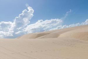 bela imagem aérea de dunas na cidade natal, rio grande do norte, brasil. foto