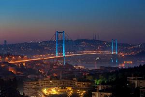 ponte do Bósforo à noite - Istambul