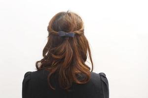 imagem de tecer cabelo feminino foto
