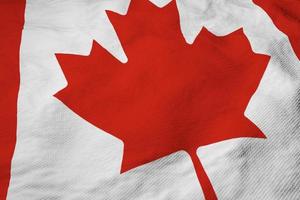 bandeira do canadá em renderização 3d foto