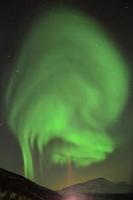aurora boreal no norte da noruega