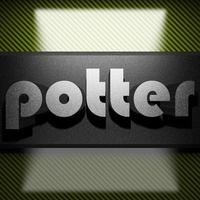 Potter palavra de ferro em carbono foto