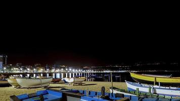 visão noturna da cidade de las palmas foto