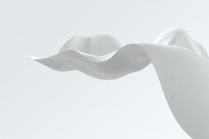 imagem decorativa elegante de fundo de design de ilustração 3d de ondas de pano em estilo abstrato foto