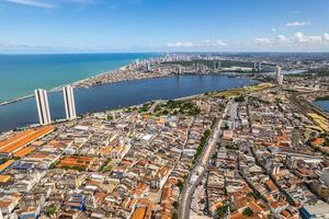 vista aérea de recife, capital de pernambuco, brasil. foto