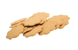 biscoitos doces isolados em um fundo branco foto