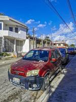 playa del carmen quintana roo méxico 2022 estrada de rua típica e paisagem urbana de playa del carmen méxico. foto