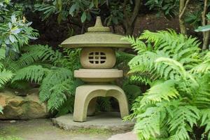 detalhes tradicionais do jardim japonês foto