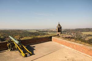 paisagem da fortaleza de konigstein saxão suíça, outono viajando na bastilha saxônica foto