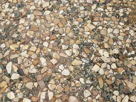pedras marrons e brancas ou seixos ou rochas foto