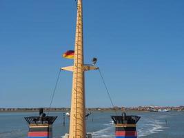 a ilha de juist no mar do norte foto