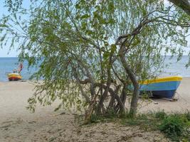 a praia de sopot na polônia foto