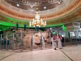 meca, arábia saudita, maio de 2022 - bela vista da limpeza das colinas safa em masjid al haram meca. foto