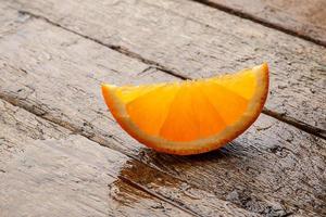 fatia de laranja fresca foto