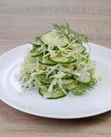 Salada de repolho com pepino