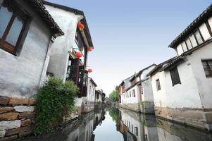 bela cidade chinesa da água foto