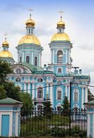 st. catedral naval de nicholas. Petersburgo. Rússia foto