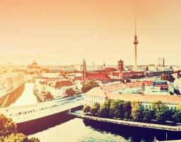 Berlim, Alemanha vista sobre os principais pontos turísticos foto