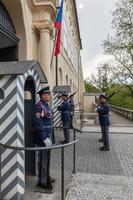 praga, república checa, 2022 - troca da guarda do castelo de praga. Praga, República Tcheca foto