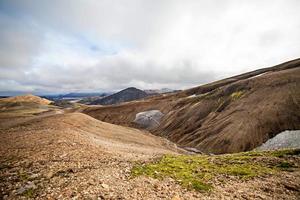 paisagem vulcânica - landmannalaugar, islândia foto