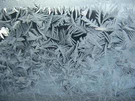 janela de inverno congelado