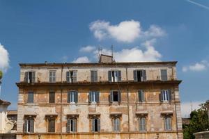 Roma, Itália. detalhes arquitetônicos típicos da cidade velha foto