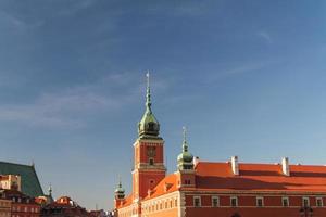 Varsóvia, Polónia. cidade velha - famoso castelo real. patrimônio mundial da unesco. foto