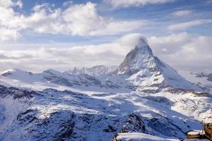 incrível matterhorn com cidade de zermatt, suíça