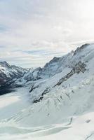 paisagem de montanha Alpes alpinos em jungfraujoch, topo da Europa Suíça