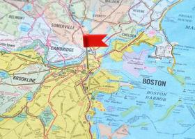 Boston no mapa